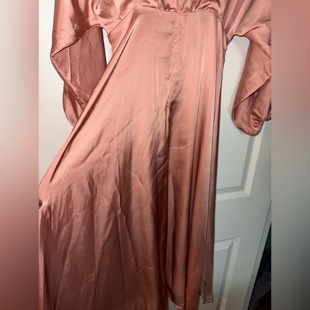 Astr Blush Satin Gown - Picture 9 of 10